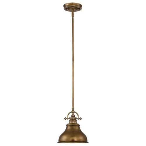 Quoizel Lampada A Sospensione Emery 1 Luce Ottone Ø20,3 Cm - 3