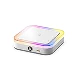 Fiegcit コーヒーマグウォーマー 3温度設定 コードレスUSB充電式スマートカップウォーマー ライト付き ユニバーサルポータブル電気飲料加熱プレート ミルクティーホットチョコレート用理性的な一定暖かいコースター オフィス調節可能な温度のコースター暖房のパッドの家のデジタル表示装置のコップの絶縁材のパッドの暖かい飲み物の宝物