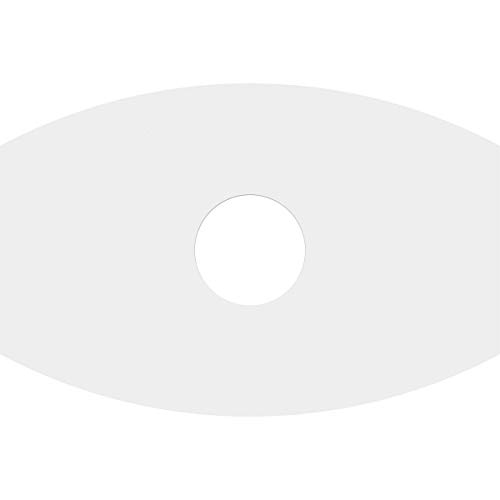 Image of Ekena Millwork CMP18X12KY-04000 Kailey Architectural Grade PVC Contemporary Urethane Ceiling Medallions 18 inchW x 12 inchH x 4 inchID x 9 3 /4 inchC x 1 inchP