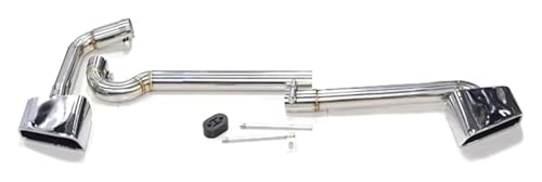 Tuyau d'échappement BMW F25 X3 silencieux double carré inox 60mm