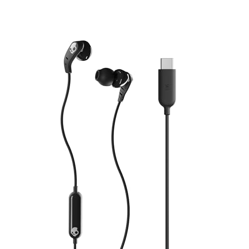 Skullcandy Set USB-C Wired Earbuds with Noise Isolating Fit, in-Line Microphone Call and Track...