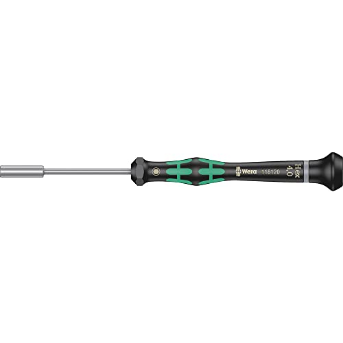 Image of Wera 05118120001 Kraftform Micro 2069 Nutspinner Electronics Precision Screwdriver, 4mm Head, 60mm Blade Length