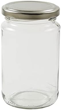 24 x 1 lb Jam Jars (370 mls.) with a choice of seven coloured lids (silver)