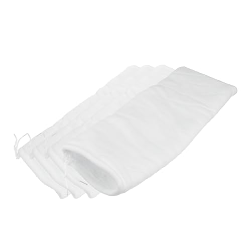 BELLIFFY 4個 浄水フィルターブランケット スポンジ 水槽メッシュバッグ プール 水槽用フィルターポーチ 小さなろ材バッグ 池 ヒータ 魚 ネット ーナー 噴水 コットン 白い