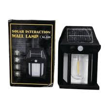 Solar Wall Lights Outdoor Motion Sensor Auto Chargeable Exterior LED Sconce Front Porch Security Lamps Waterproof for Patio Garden (Pack of 1, Warm Yellow)