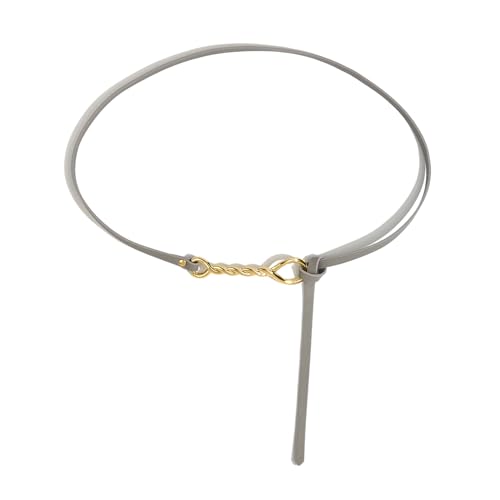 Lady Waistchain Twisting Buckle Skinny Chain Golden Buckle For Daily Banquet Dress Costume Accessories