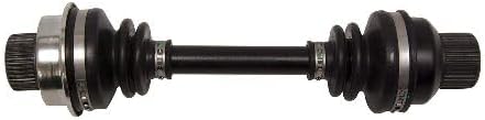 Rugged Front Propeller Shaft for (2003-08) Yamaha Grizzly 660, In Heat Treated Carbon Steel & Powder Coated Black Shafts for Extreme Durability, U-Joints with Greased Fittings OEM: 5KM-46173-10-00
