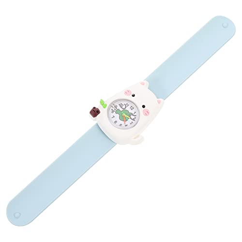 ULTECHNOVO Silicone Cat Slap Bracelet Watch: Cartoon Conçu Number Montre Bracelet Cadeau de Pâques pour Enfants Garçon Girl Lady Femmes Men Unisexe Sky- Bleu