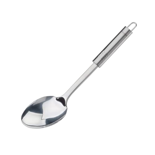 FACKELMANN Cucharón cocina acero inoxidable servir con mango ergonómico, 34x7,3x1,5cm, 1ud.
