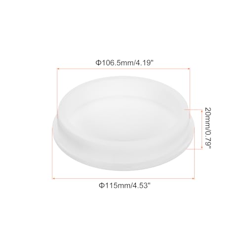 Image of MECCANIXITY High Temp Silicone Plug Mount Dia 106.5mm /4.19 Inch t Shaped Rubber Stopper Hole Plugs for Powder Coating Plating Waterproof Sealing Plugs White Pack of 1