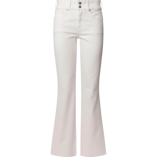 Pepe Jeans Flare Jeans MW, Blanco (Denim-Tc5), 24W / 30L para Mujer