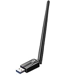 USB WiFi Adapter for Desktop PC - AX900 Wi-Fi 6 Dual Band 5G 2.4G Wireless Adapter with 7DBi Antenna for Win11/10 WiFi Dongle for Desktop PC Laptop Gaming Wireless USB Internet Network Card (Black)