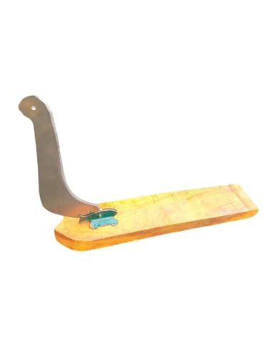 Big Size Traditional Vegetable Cutter | Wooden Base Boti | Iron V...