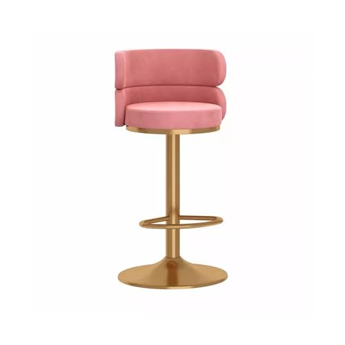 Silla de bar Silla for mostrador de bar con respaldo giratorio y elevador, barra ligera, sensación de lujo y alta gama, hogar, isla frontal, mostrador, cocina, cajero, taburete alto Taburetes de bar