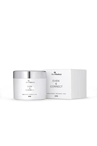 SkinMedica Even & Correct Brightening Treatment Pads For Face Exfoliating, 10% Glycolic Acid Pads That Are Retinol-Free, Alcohol-Free and Hydroquinone-Free, 60 Ct