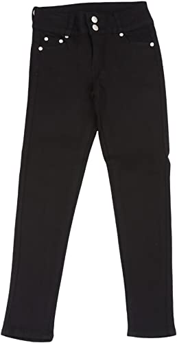 Image of ToBeInStyle Girl's Denim Easy Styling Classic Timeless Everyday Jeans Zip-Up Closure