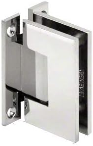 CRL GENH037CH Polished Chrome Geneva 037 Series Wall Mount 'H' Back Plate Hinge
