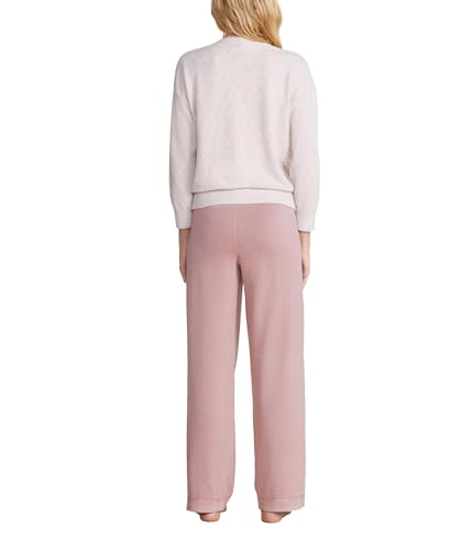 Barefoot Dreams Women's CozyChic Lite Diamond Pointelle Pullover3