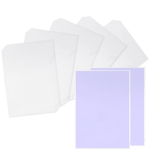 Chemises A4 en plastique transparent KEILEOHO pour classer 100 documents de bureau 30x20 cm