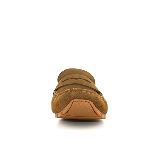 Image of Clarks Mens Oswick Bar Dark Olive SDE Loafer