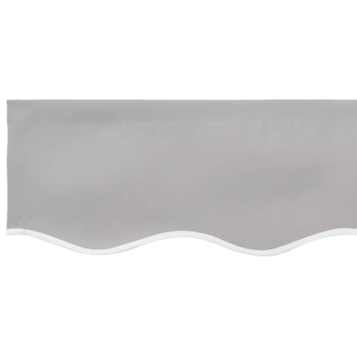 Tissu de rechange pour auvent gris clair 330x195 cm en polyester - 6