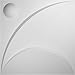 Ekena Millwork WP20X20EZWH 19 5/8"W x 19 5/8"H Ezra EnduraWall Decorative 3D Wall Panel Covers 2.67 Sq. Ft.