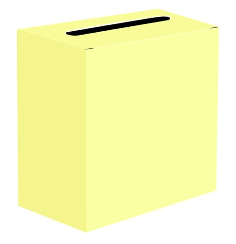 Image of SietDESEO Yellow Card Box for Graduation Large Cardboard Gift Card Box Holder for Wedding Reception Birthday Graduation Baby Shower Raffle Ticket Box with Slot