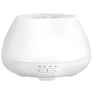 ANSTA Diffusore olio essenziale 500ml, modalità 2 nebbia, con luci a 8 colori, 3 timer, diffusore muto 23dB, senza bisfenolo A