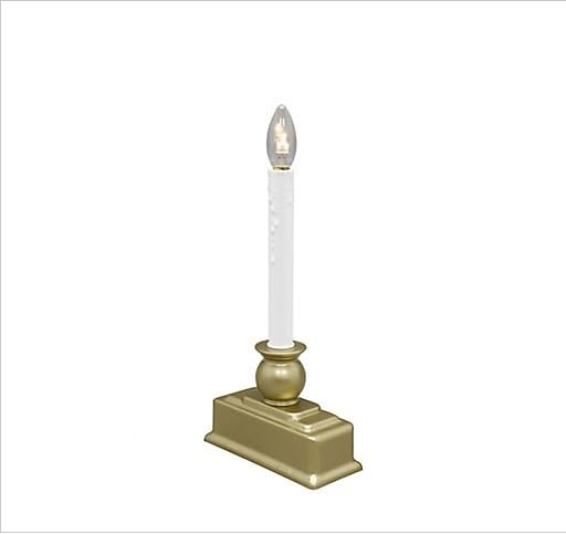 Image of berkley jensen LED Window Candles, 6 ct. - Matte Gold