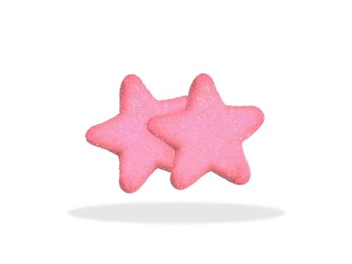 Marshmallow stelle soffici, con una copertura di zucchero brillante Busta da 900 gr (rosa)