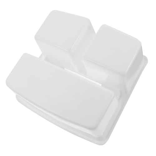 Abaodam 多機能仕切り付き収納バスケット おもちゃ収納ホルダー 持ち手付きプラスチック製 部屋用整理ボックス ホワイト