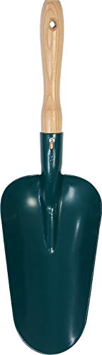 Leborgne, Pelle à terreau, Manche Bois percé, Tête en Acier, Poids 0,5 kg, pour mélanger Le terreau, Les écorces, Les copeaux de Bois… et ramasser Les Cendres
