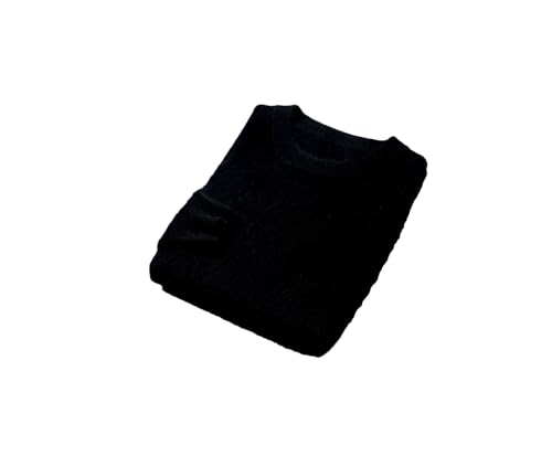 Men's Round Neck Pullover Slim Fit Wool Sweater Casual Long Sleeve Knitted Pullover Jumper