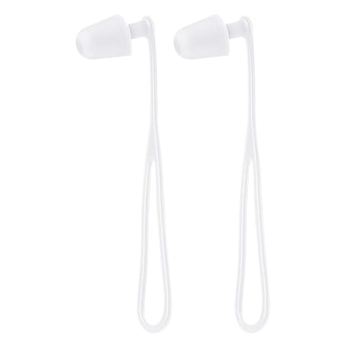 Swimmers Tapones para los oídos, de silicona, impermeables, reutilizables, protección auditiva, 1 par con cordón para ducha, piscina, buceo, surf, kayak