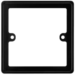 10mm Black 1 Gang Socket Spacer/Back Box Extender   E4ALL Nexus Series