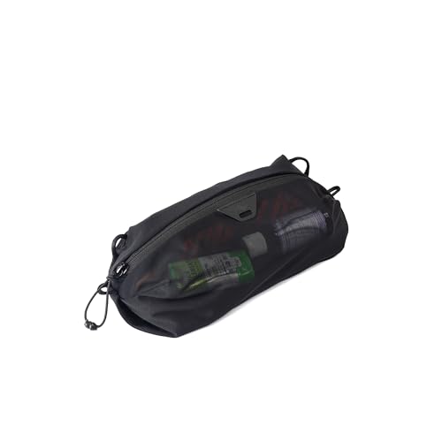 Peak Design Ultralight Mesh Packing Cube, Black, Stretchy Mesh Luggage Cube with Strap Attachment Points and Luggage Pass Throughs, Zipper Opening, Travel Organizer for Men and Women, Size XS