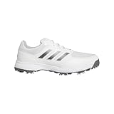 adidas Men's Tech Response 3.0 Golf Shoes, Footwear White/Dark Silver Metallic/Silver Metallic, 10.5