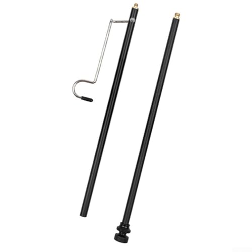 Kompaktes Campingtisch-Zubehör, tragbares Herdbrett und verstellbarer Lichtständer (Lampenhalter)