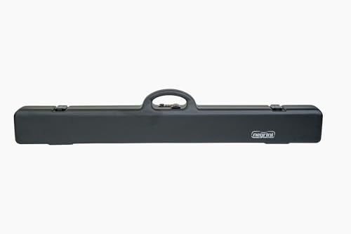 Negrini Luxury Barrel Case – Hard Case for Shotgun Barrels and Extra Forearm – Fits 1 Barrel Up to 36” – Airline Approved, Lightweight Double Wall, TSA Locks – Made in Italy – Black/Blue - Luxury Trim
