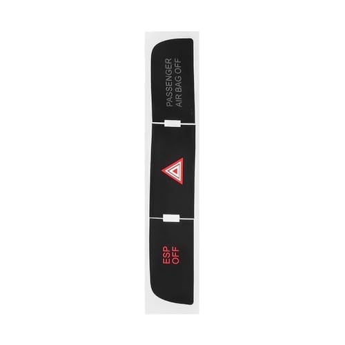 Réparation bouton usé Q7 autocollants de commande console noire