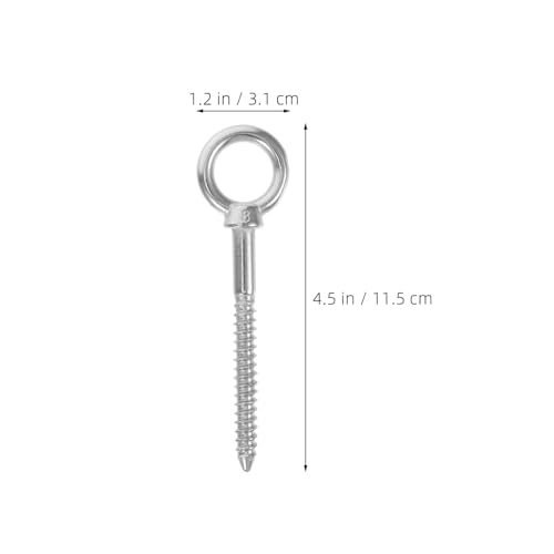 Crochets à œillet à visser en acier 304 de 8 mm pour fixation bois