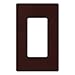 Lutron Claro 1 Gang Decorator Wallplate, CW-1-BR, Brown