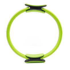 Pilates Ring Magic Circle With Double Handle for Yoga | Fitness Ring Inner Thigh Exerciser For Women and Men | Resistance Yoga Circle (Green, One Size)