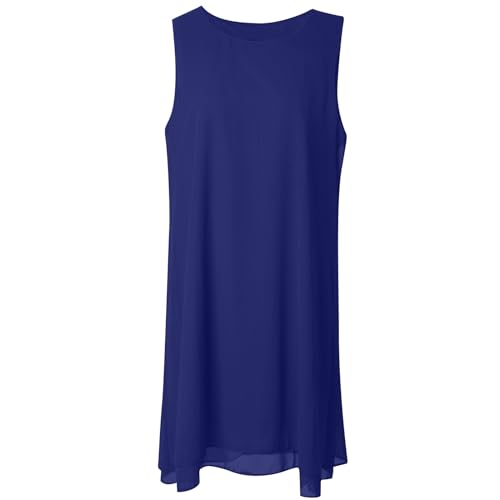 NaRHbrg Women's Two Piece Dress Set Chiffon Layered Jacket and Sleeveless Dress Elegant Work Party Dresses2