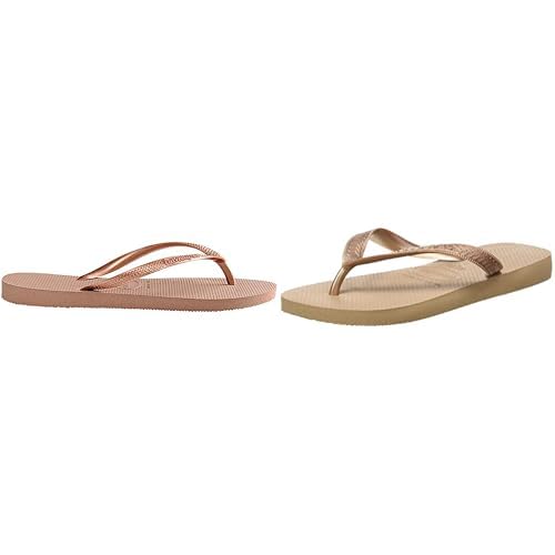 Tongs femme Slim Havaianas Or Rose 37/38 chaussure d'été légère