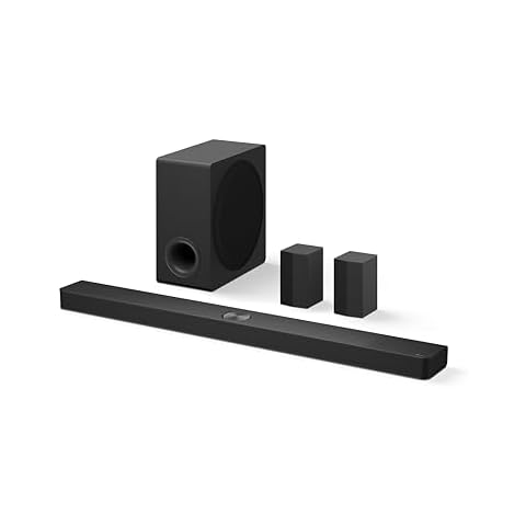 LG S90TR 7.1.3-Channel OLED evo TV Matching Soundbar with Rear Surround Speakers, Dolby Atmos, Wow Orchestra, WOWCAST Built-in with Wireless Dolby Atmos, Wireless Subwoofer (2024 New Model) Cover