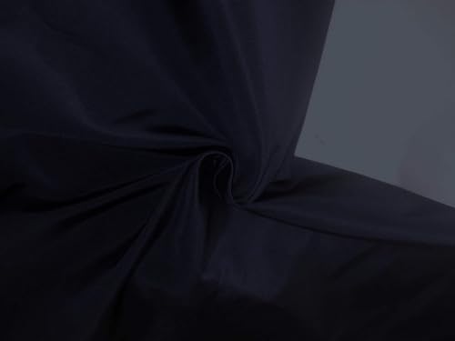 Taffetas de soie côtelé 137cm marine et ivoire pour haute couture