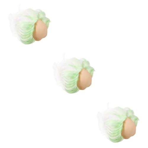 Perruque amusante pour fête et cosplay avec ce lot de perruque chauve Healvian
