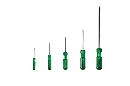 Taparia Screw Driver Kit 1017, 5 Pieces, Green & Silver, 5 pc
