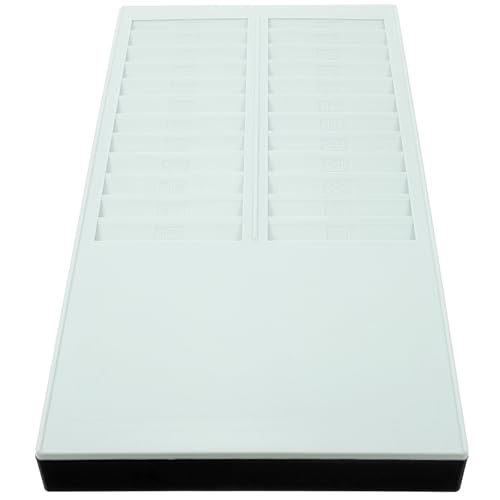 Estante para tarjetas de asistencia de plástico con 24 ranuras para control de fichaje 2